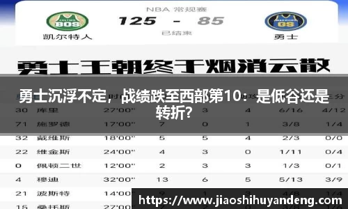 勇士沉浮不定，战绩跌至西部第10：是低谷还是转折？